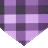 Modern Plum Paarse geruite patroondoek Tafelkleed (Gekanteld)