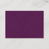 Modern Plum Silver Grey Botanical Outline Elegant Plaatskaartje (Achterkant)