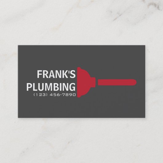 Modern Plumbing Company Visitekaartje (Voorkant)