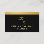 Modern Plumbing QR Code Visitekaartje (Voorkant)