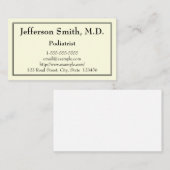 Modern Podiatrist Visitekaartje (Voorkant / Achterkant)