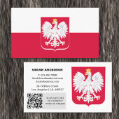 Modern Polen, Visitekaartje, Poolse vlag/QR-code Visitekaartje