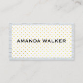 Modern Polka Dot | Brick Border Visitekaartje (Voorkant)