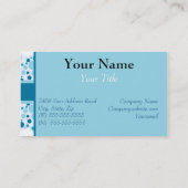 MODERN POLKA DOT BUSINESS CARD TEMPLATE VISITEKAARTJE (Achterkant)