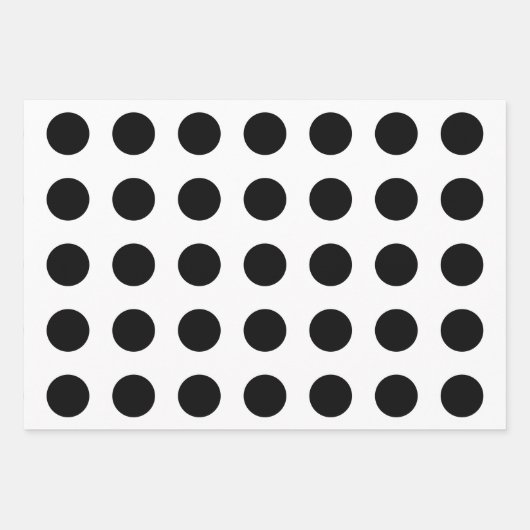 Modern Polka Dot Inpakpapier Vel (Voorkant 3)