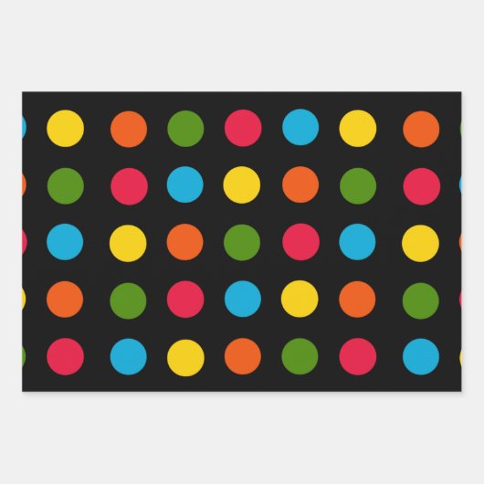 Modern Polka Dot Inpakpapier Vel (Voorkant)