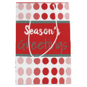 Modern Polka Dot Medium Cadeauzakje (Voorkant)