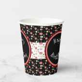 Modern Polka Dot Papieren Bekers (Rechts)