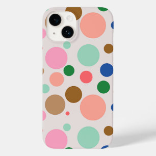 Modern Polka Dot Pattern Case-Mate iPhone 14 Hoesje