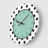 Modern Polka Dot Stijlvol design Grote Klok (Hoek)
