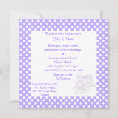 MODERN POLKA DOT WEDDING INVITATIONS PAARS BELL KAART (Voorkant)