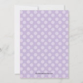 Modern Polka Dots Baby Girl Baptism Christening Kaart (Achterkant)