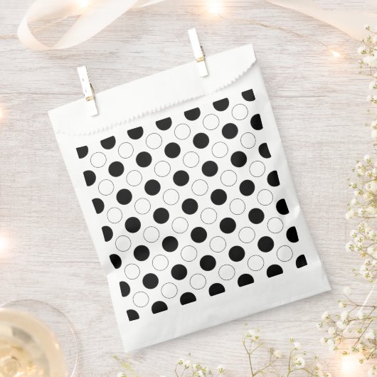 Modern Polka Dots Bedankzakje (Geknipt)