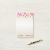 Modern Polka Dots, Confetti, Flowers - Gepersonali Post-it® Notes (Op bureau)