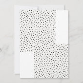 Modern Polka Dots en Gold Vrijgezellenfeest Kaart (Achterkant)