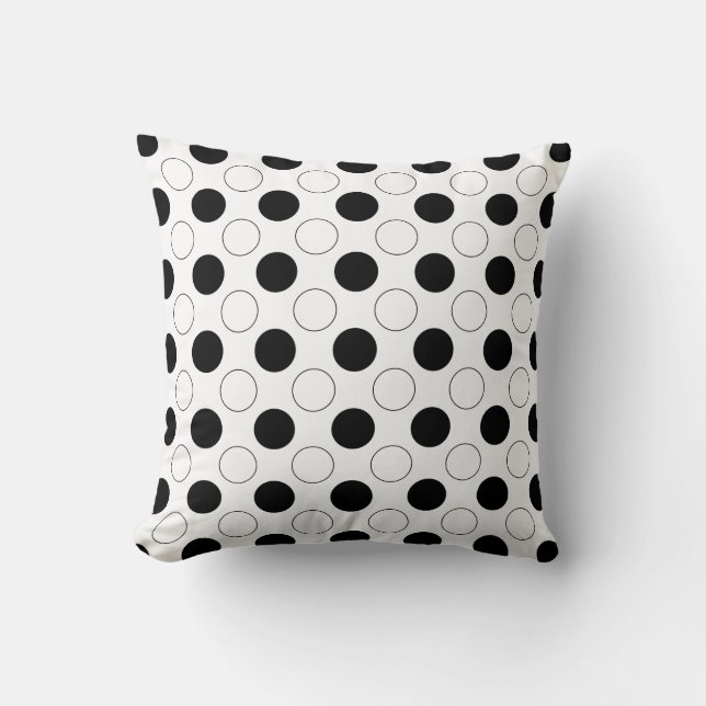 Modern Polka Dots Kussen (Voorkant)