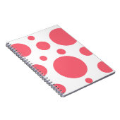Modern Polka Dots patroon Notitieboek (Rechterzijde)