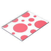 Modern Polka Dots patroon Notitieboek (Linkerzijde)