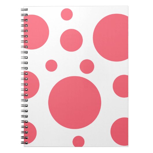 Modern Polka Dots patroon Notitieboek (Voorkant)