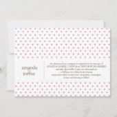 Modern Polka Dots Wedding Uitnodiging (Voorkant)