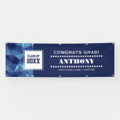 Modern Polygonaal Ontwerp Graduation Party Spandoek (Horizontaal)