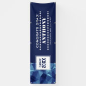 Modern Polygonaal Ontwerp Graduation Party Spandoek (Verticaal)