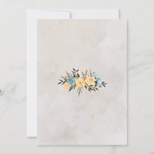 Modern Pompas Grass Retro Rainbow Boho Birthday Kaart (Achterkant)