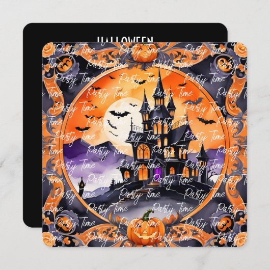 Modern pompoen Halloween herfst Collectie Kaart (Voorkant / Achterkant)