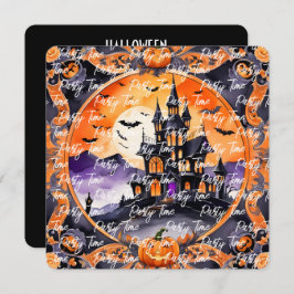 Modern pompoen Halloween herfst Collectie Kaart