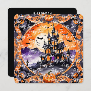Modern pompoen Halloween herfst Collectie Kaart