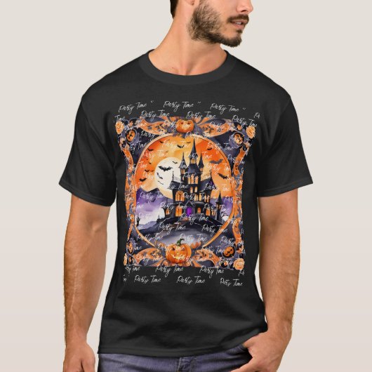 Modern pompoen Halloween herfst Collectie T-shirt (Voorkant)