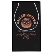 Modern pompoen Sinaasappel zwart Halloween Party Klein Cadeauzakje (Achterkant)