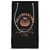 Modern pompoen Sinaasappel zwart Halloween Party Klein Cadeauzakje (Voorkant)