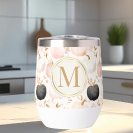 Modern pompoenmonogram – gepersonaliseerd Initiaal