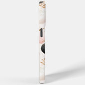 Modern pompoenmonogram – gepersonaliseerd Initiaal Case-Mate iPhone Case (Achterkant / Rechts)