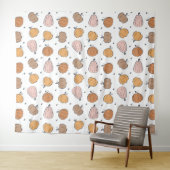 Modern pompoenpatroon - Tapestry Wandkleed (In Situ (horizontaal))