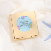 Modern Pool Party Birthday Ronde Sticker