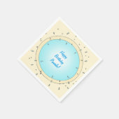 Modern Pool Splash gepersonaliseerde verjaardag se Servet (Hoek)