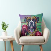 Modern Pop Art Boxer Dog Boxing Athlete 360° Kussen (Stoel)