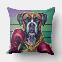 Modern Pop Art Boxer Dog Boxing Athlete 360° Kussen