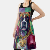 Modern Pop Art Boxer Dog Boxing Athlete Schort (Insitu)