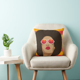 Modern Pop Art Girl Kussen