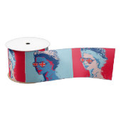 Modern Pop-Art HM Queen Jubilee Satijnen Lint (Spoel)