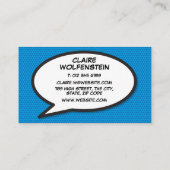 Modern Pop Art stripboek WHAM Visitekaartje (Achterkant)