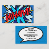Modern Pop Art stripboek WHAM Visitekaartje (Voorkant / Achterkant)