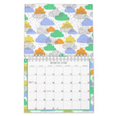 Modern Pop Bright eigentijds patroon Kalender (Mar 2026)