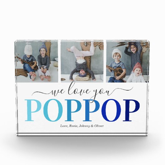 Modern pop-upfotocollage blok (Voorkant)