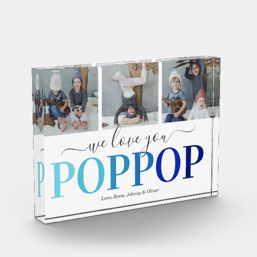 Modern pop-upfotocollage blok (Links)