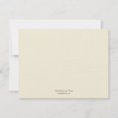 Modern Poppies Wedding RSVP Card - Ammond (Achterkant)