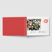 Modern Poppy Red Wedding Guest Book Gastenboek (Volledig)